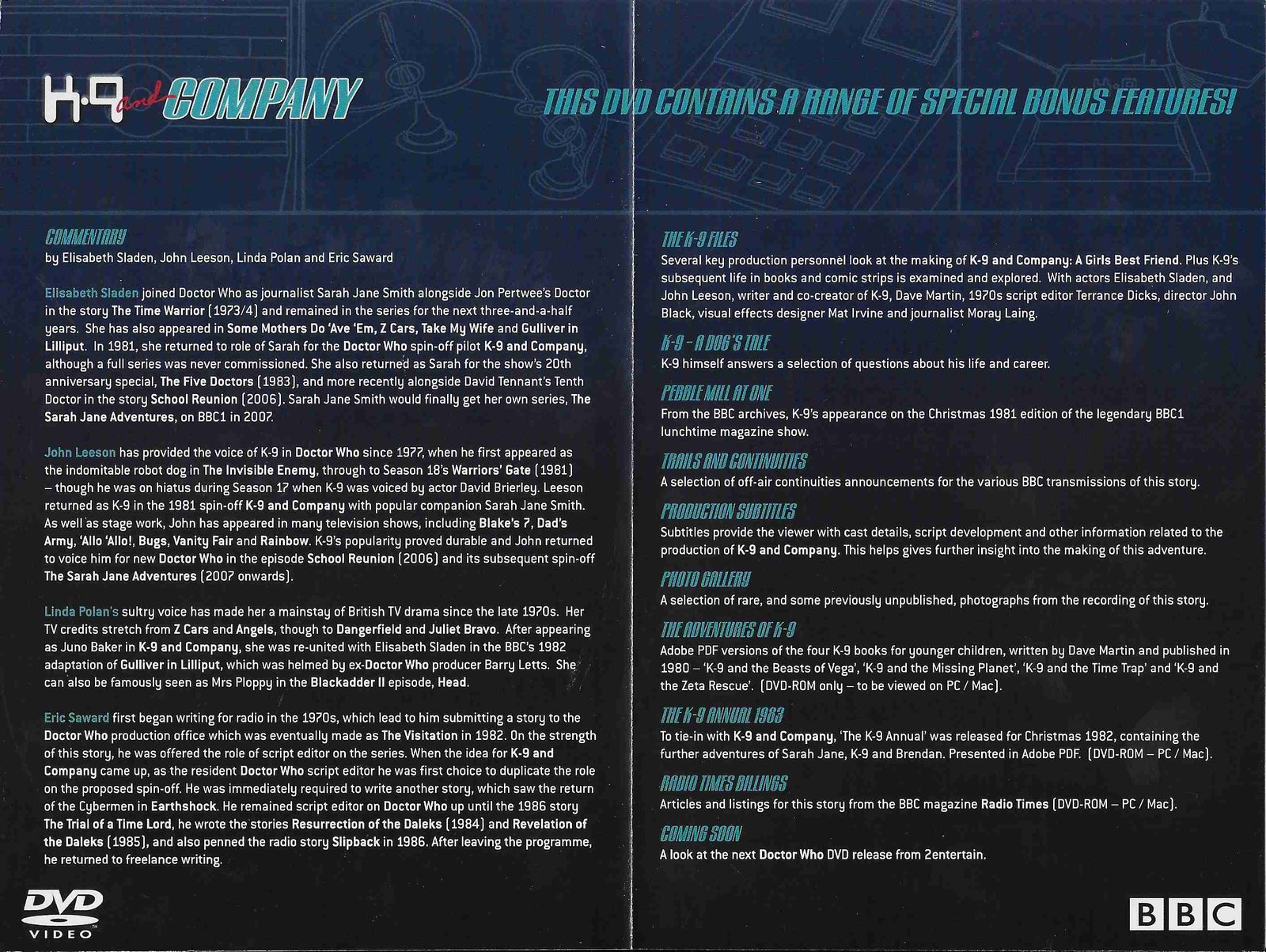 Inserts from BBCDVD 2798